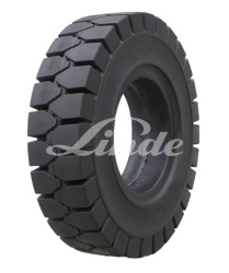 Шина цельнолитая 16x6-8  4.33 WRST черная с бортом