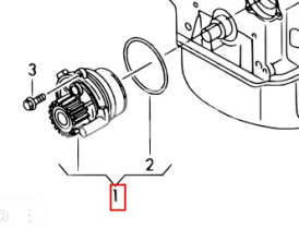 Насос водяной 0009811522 Linde