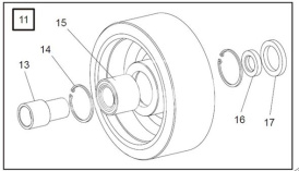 Колесо в сборе BT RRE 160B